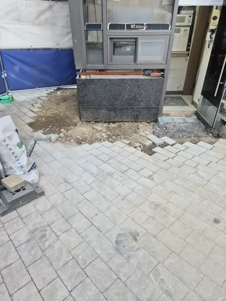 인천 면적 단위 평탄도 정리 보수 전